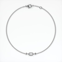 14K White Gold Accent Stones Bracelet Setting Image