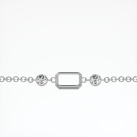 18K White Gold Accent Stones Bracelet Setting Video
