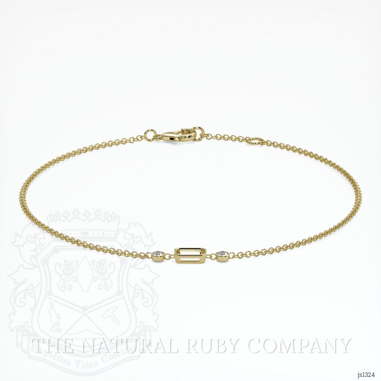 14K Yellow Gold Accent Stones Bracelet Setting