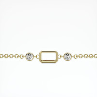 18K Yellow Gold Accent Stones Bracelet Setting Video