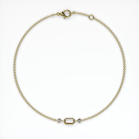 18K Yellow Gold Accent Stones Bracelet Setting Image