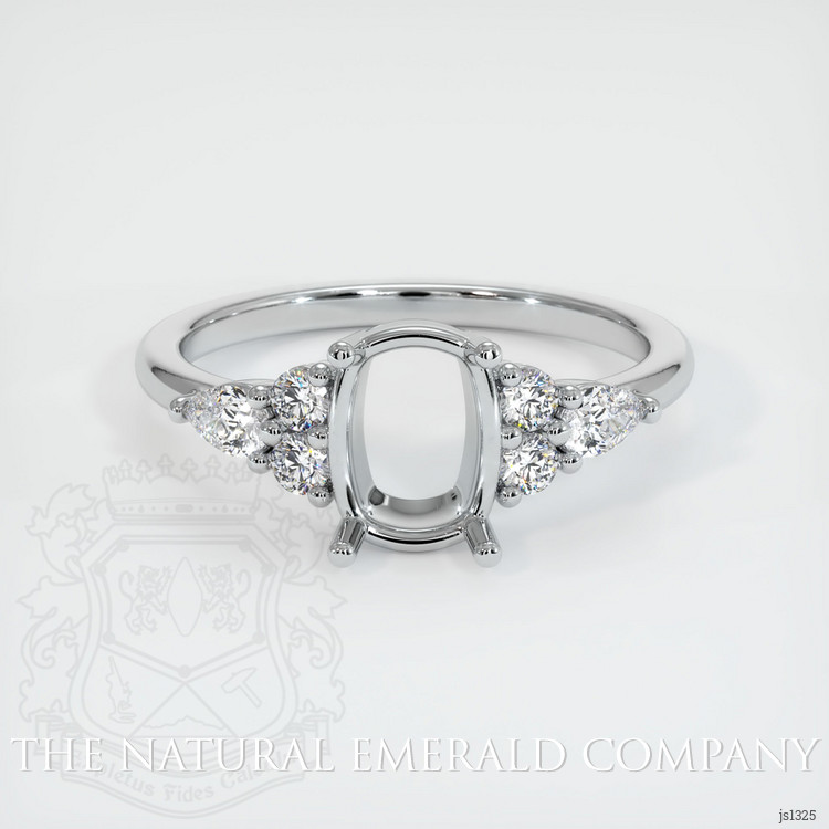 Platinum 950 Accent Stones Ring Setting