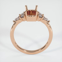 18K Rose Gold Accent Stones Ring Setting Image