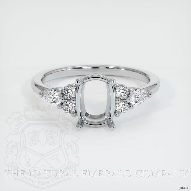 Silver Accent Stones Ring Setting