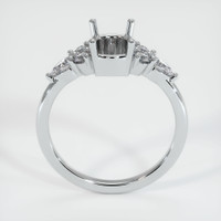 14K White Gold Accent Stones Ring Setting Image