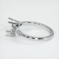 18K White Gold Accent Stones Ring Setting Image