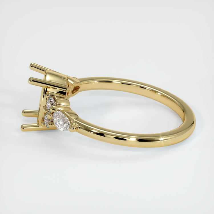 10K Yellow Gold Accent Stones Ring Setting