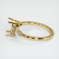 18K Yellow Gold Accent Stones Ring Setting Image