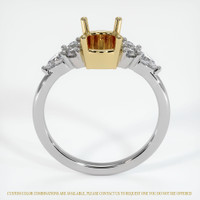 14K Yellow & White Accent Stones Ring Setting Image