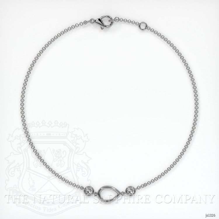 Silver Accent Stones Bracelet Setting