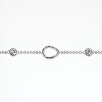 14K White Gold Accent Stones Bracelet Setting Video