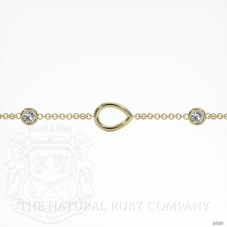 14K Yellow Gold Accent Stones Bracelet Setting
