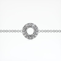 14K White Gold Pave Bracelet Setting Video