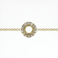 14K Yellow Gold Pave Bracelet Setting Video
