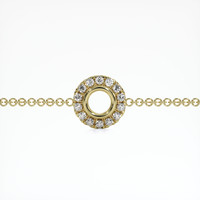 18K Yellow Gold Pave Bracelet Setting Video