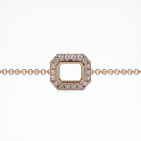 14K Rose Gold Pave Bracelet Setting Video