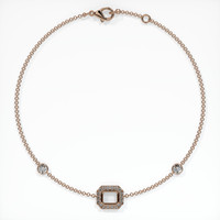 14K Rose Gold Pave Bracelet Setting Image