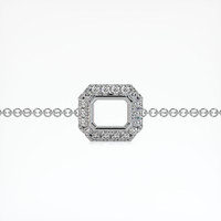 14K White Gold Pave Bracelet Setting Video