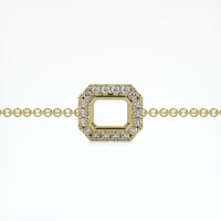 14K Yellow Gold Pave Bracelet Setting Video