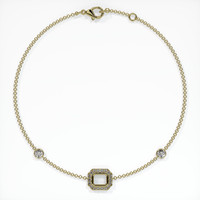 14K Yellow Gold Pave Bracelet Setting Image