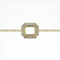 18K Yellow Gold Pave Bracelet Setting Video