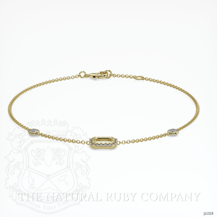 18K Yellow Gold Pave Bracelet Setting