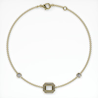 18K Yellow Gold Pave Bracelet Setting Image