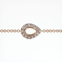 14K Rose Gold Pave Bracelet Setting Video