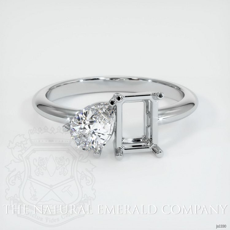 Platinum 950 Accent Stones Ring Setting