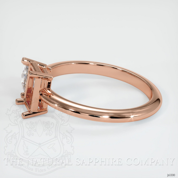 14K Rose Gold Accent Stones Ring Setting