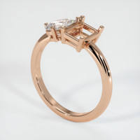 18K Rose Gold Accent Stones Ring Setting Video