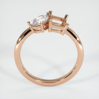 18K Rose Gold Accent Stones Ring Setting Image