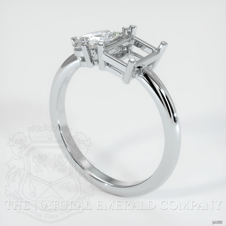Silver Accent Stones Ring Setting
