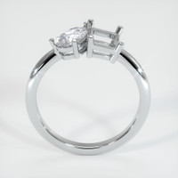 10K White Gold Accent Stones Ring Setting Image