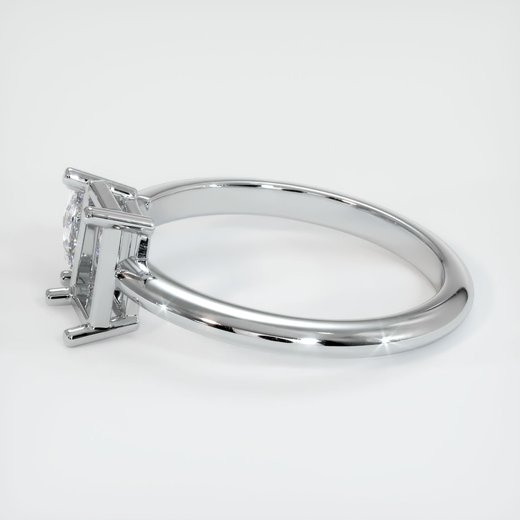 14K White Gold Accent Stones Ring Setting