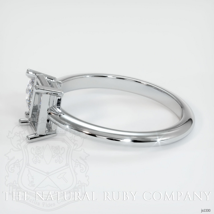 18K White Gold Accent Stones Ring Setting