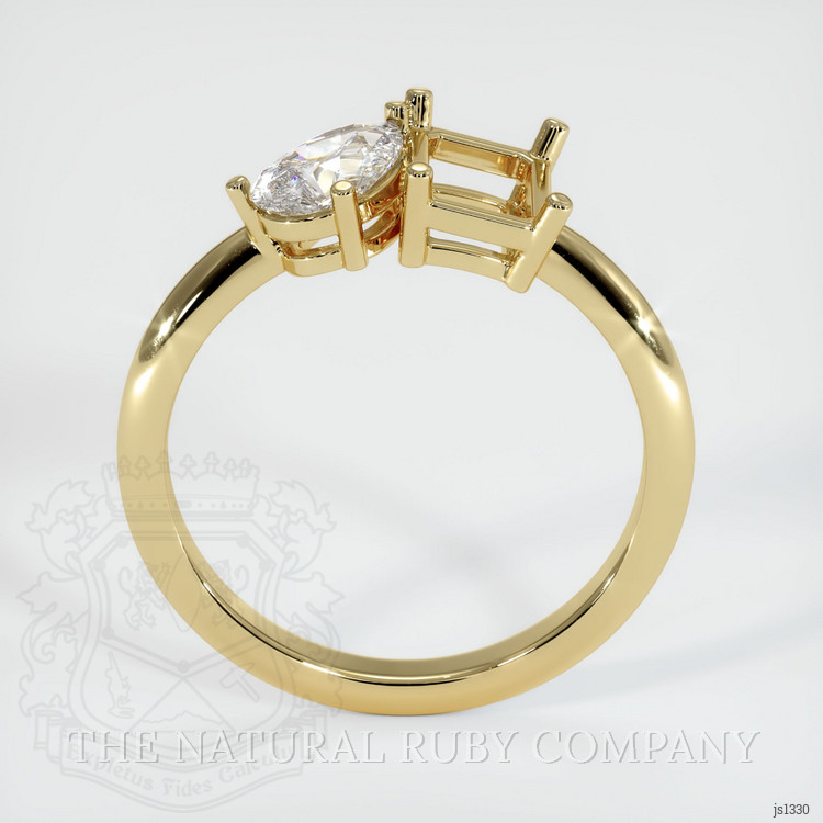 10K Yellow Gold Accent Stones Ring Setting