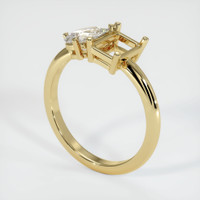 14K Yellow Gold Accent Stones Ring Setting Video