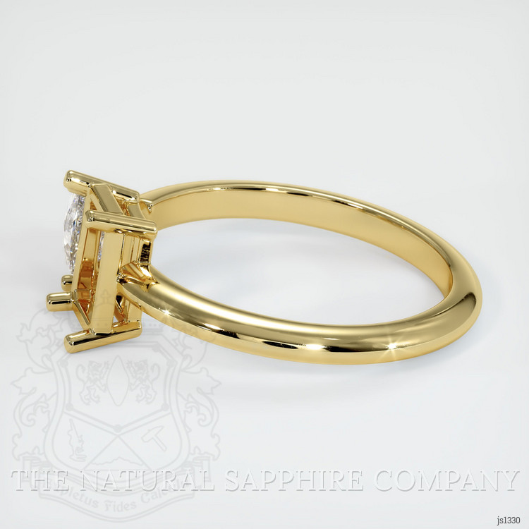 18K Yellow Gold Accent Stones Ring Setting