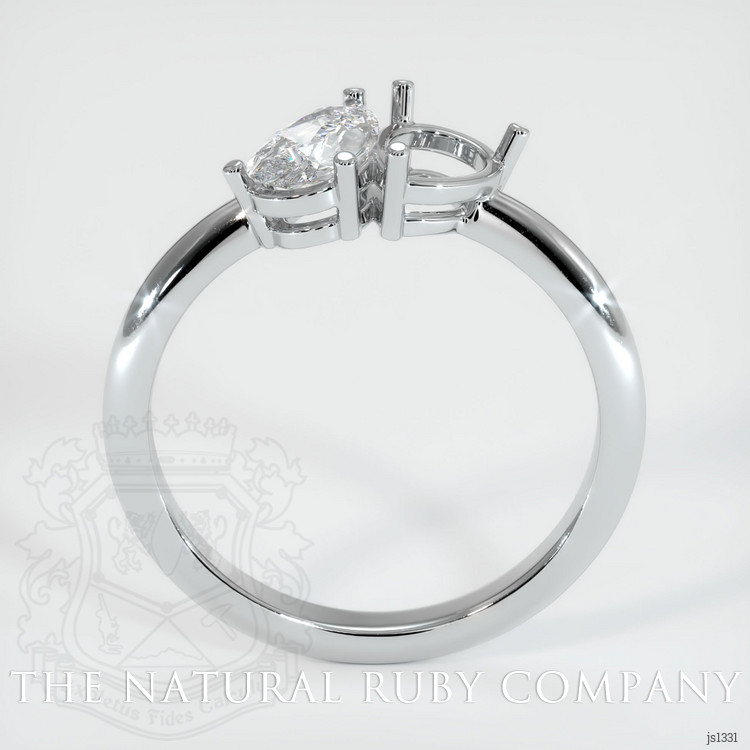 Platinum 950 Accent Stones Ring Setting