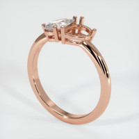 14K Rose Gold Accent Stones Ring Setting Video