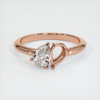 14K Rose Gold Accent Stones Ring Setting Image