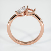 14K Rose Gold Accent Stones Ring Setting Image