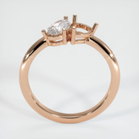 18K Rose Gold Accent Stones Ring Setting Image