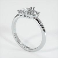 10K White Gold Accent Stones Ring Setting Video