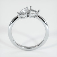 14K White Gold Accent Stones Ring Setting Image