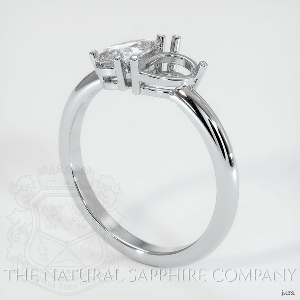  Emerald Ring 0.65 Ct. 18K White Gold