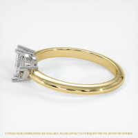 14K White & Yellow Accent Stones Ring Setting Image