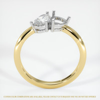 18K White & Yellow Accent Stones Ring Setting Image