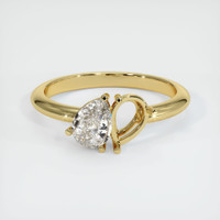 18K Yellow Gold Accent Stones Ring Setting Image